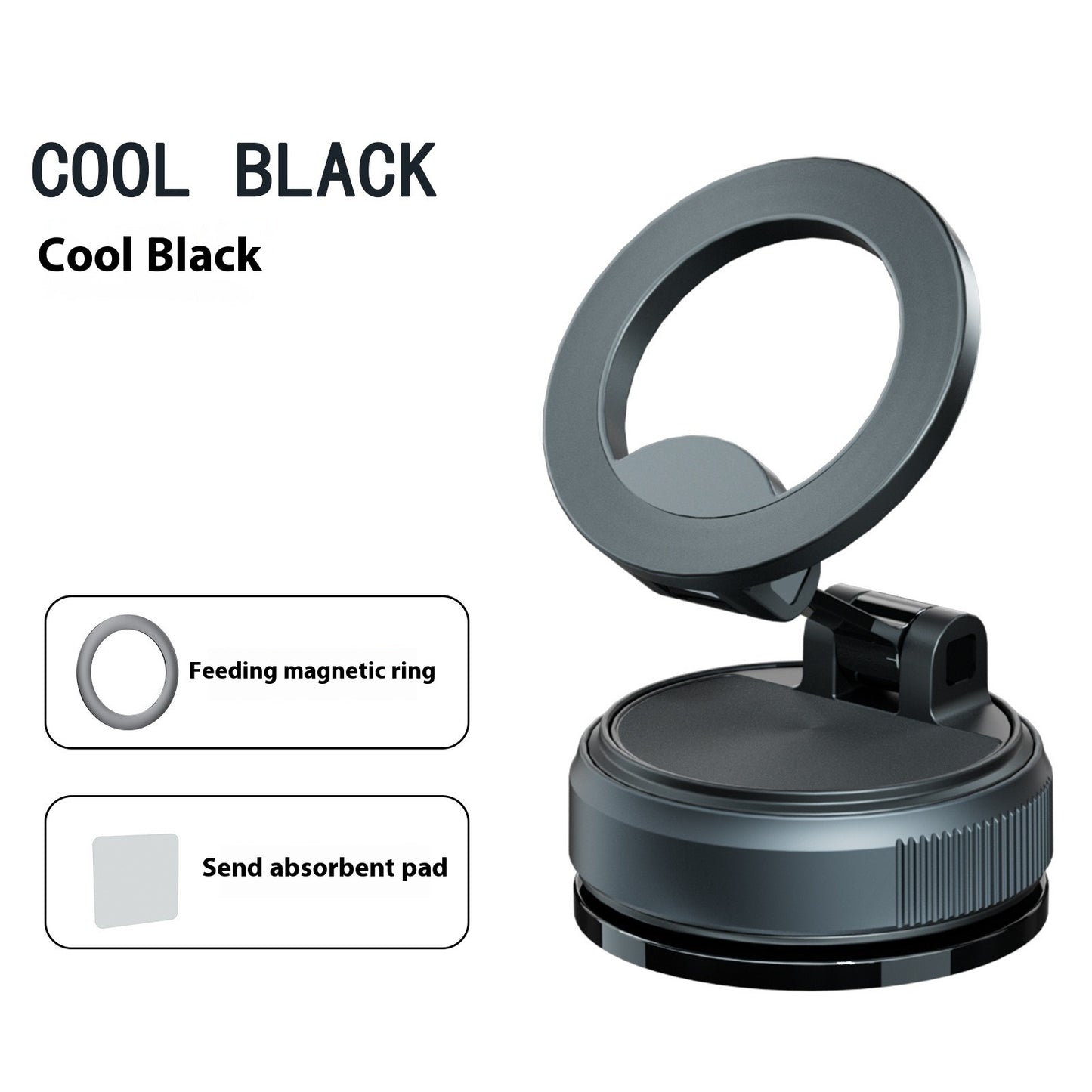 Magnetische Auto-Handyhalterung mit Vakuum-Sauger – Navi & Smartphone Halter