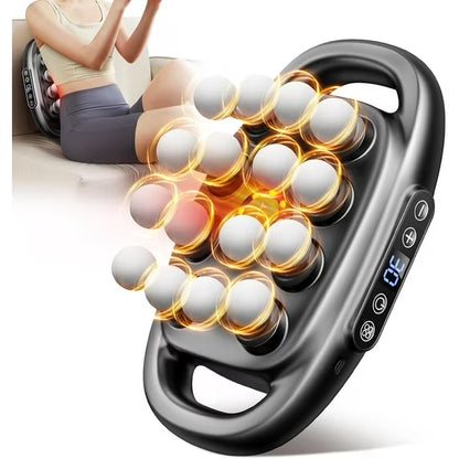 Massagepistole mit 16 Köpfen – Elektrisches Deep-Tissue-Massagegerät für den ganzen Körper