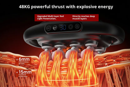 Massagepistole mit 16 Köpfen – Elektrisches Deep-Tissue-Massagegerät für den ganzen Körper