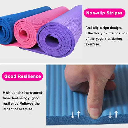 Yogamatte rutschfest extra dick 1,5 cm Fitnessmatte
