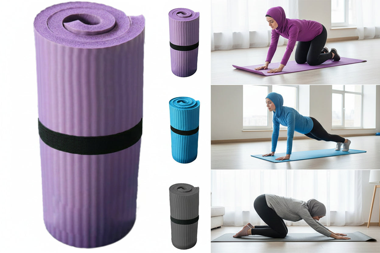 Yogamatte rutschfest extra dick 1,5 cm Fitnessmatte