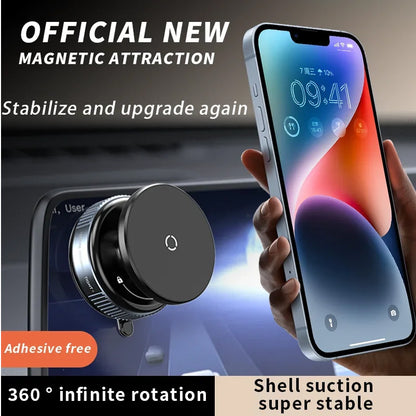 Auto-Handyhalter mit 360° Rotation – Vakuum-Sauger & 20-fache Magnetkraft